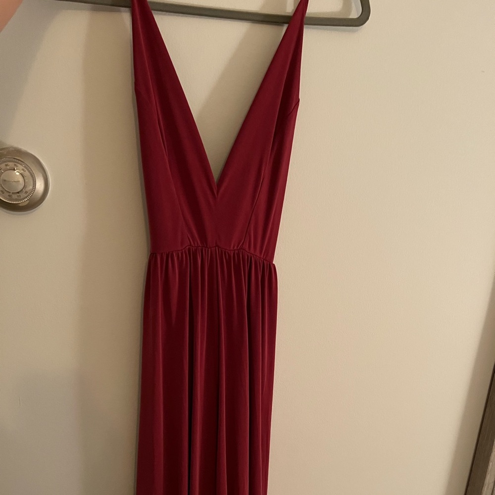 Urban Outfitters Magenta Cross Back Jumpsuit